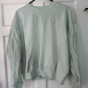 PINK Victoria's Secret Green Oversized Hoodie with Long Sleeves